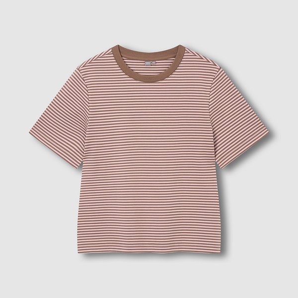 여 헤비 코튼 반팔 티셔츠 J116901003066