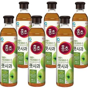 대상 풋사과 청정원 홍초 900ml x 6개입 식초 서치생활