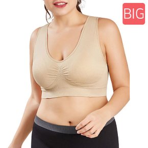 빅사이즈 여성브라 노와이어 요가복상의 스포츠탑8138