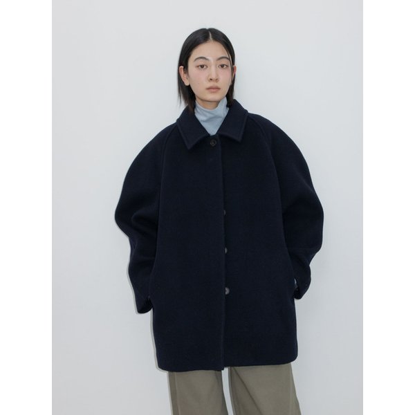 TOGGLE MUFFLER COAT / NAVY