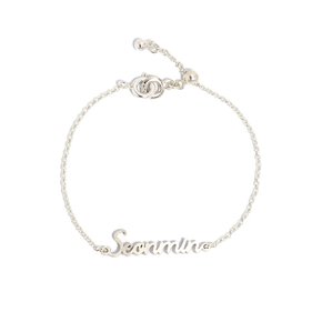 Initials Line Silver Bracelet Ib307 [Silver]