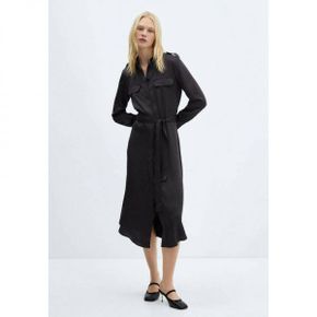 4301083 Mango JANA - Shirt dress bleu fonce intense