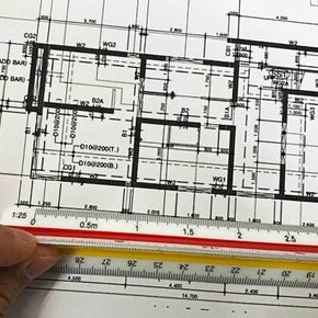 저배율 축적 스케일자 30cm 제도용삼각자 삼각스케일