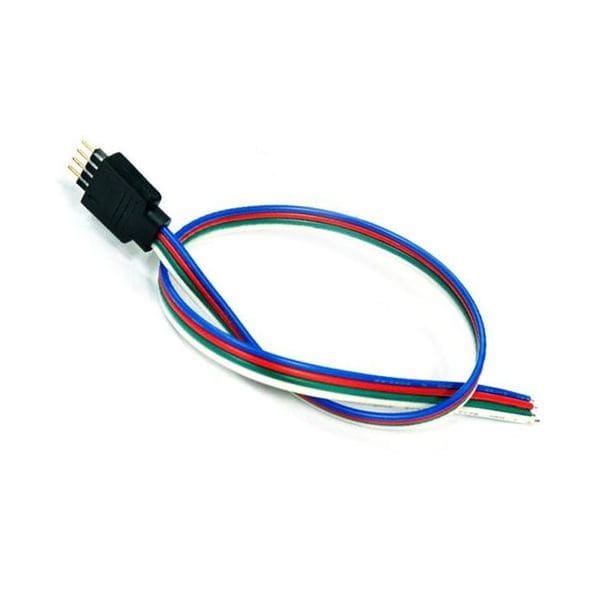 RGB 커넥터 전선 LED 조명 케이블 4선 30cm X ( 5매입 )