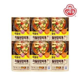 오뚜기 마포식 차돌 된장찌개 500g x 6개