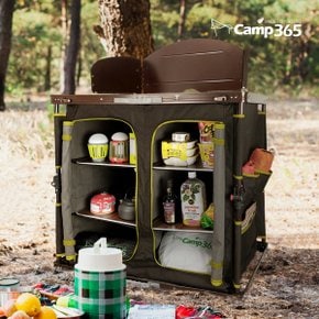 캠프365 폴더블 쉘프 6단 접이식 캠핑 캐비넷 수납장 수납대