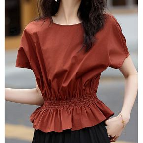라운드넥 밴딩시보리 블라우스 98944A_P394150969