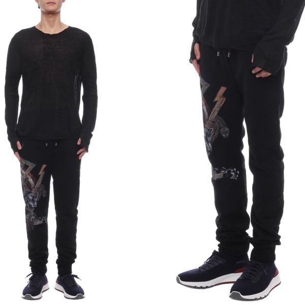 [부산점] 남성 스네이크 펜서 프린팅 스웨트팬츠 (W7H5118 I058 176)