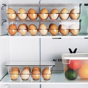 텐바이텐 냉장고 투명 계란 에그 케이스 트레이 보관함 (소)