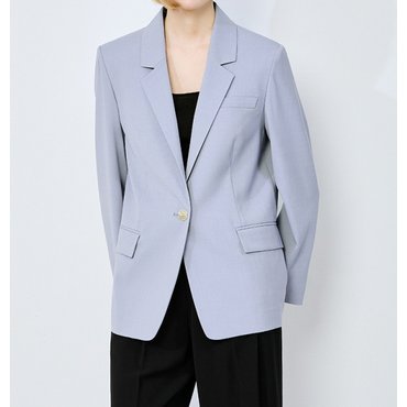 쉬즈미스 미니멀 슬림 원버튼 자켓