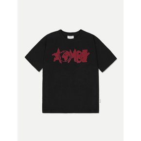 Shooting bear Over fit T-Shirts AS1103 (Black)