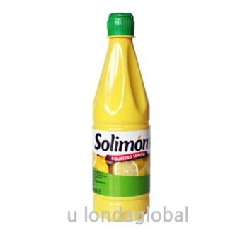  솔리몬 스퀴즈드 레몬 즙 원액 500ml 4개