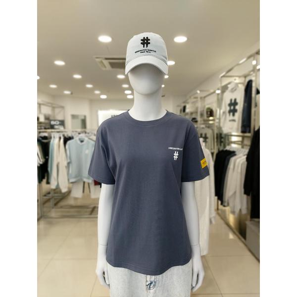 [여주점] 우먼즈 옐로우 테이핑 해시태그 티셔츠BA252TS501_ID