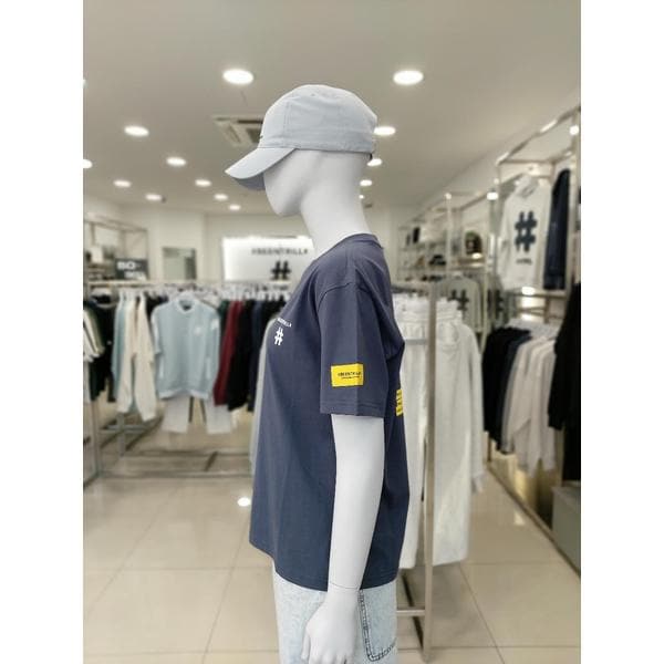 [여주점] 우먼즈 옐로우 테이핑 해시태그 티셔츠BA252TS501_ID