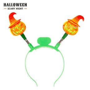 할로윈 LED 호박머리띠-오렌지(WAF25C5)