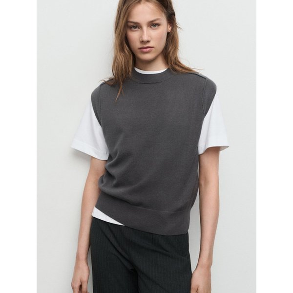 WOMAN 조끼 BOLLO Charcoal 17035809