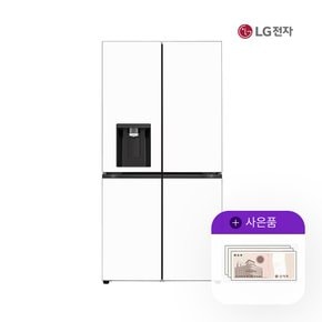 오브제냉장고 엘지 얼음정수기 820L 크림화이트 W824GWW172S 월127000원 5년약정