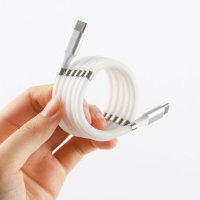 마그네틱 USB C to C타입 꼬임방지 고속 충전케이블 (0.9M)