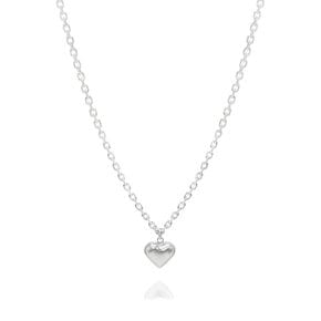 Megan 925 Silver Heart Necklace