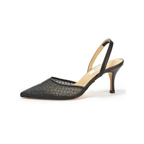 Glitter Mesh Slingback_Glitter Black