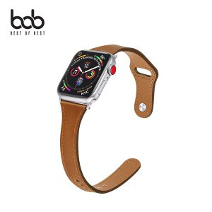 BOB 애플워치 슬랜더 *핀턱 가죽 스트랩 밴드 시계줄 Apple Watch 8 울트라 7 SE 6 5 4세대