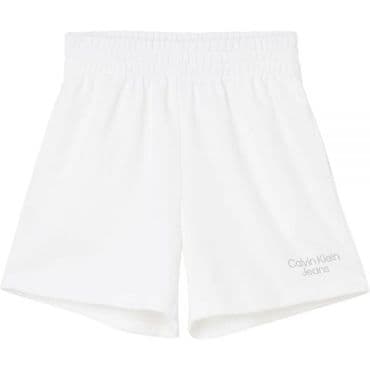 Calvin Klein 우먼 캘빈 클라인 진 청바지 엠브로이더리 와이드 스웨트 쇼츠 반바지 6150899