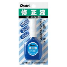 일본 펜텔 수정액 1.0mm 18ml 유성, 수성잉크 양용 XEZL1-W