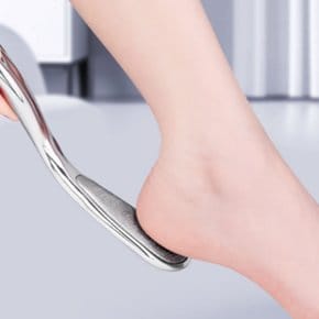 스텐 양면 발각질제거기 발뒤꿈치 굳은살 발바닥 각질 제거