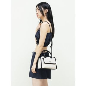 HALLIE TWIN POCKET BAG_CANVAS BLACK