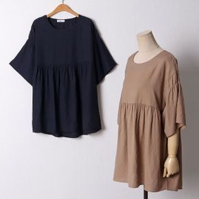 빅사이즈 407 린넨가오리쿨블라우스 DOLF005_P366819029