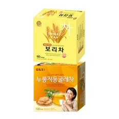  담터 누룽지 둥굴레차 100T +송원 보리차 100T (200T)