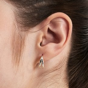 edge double v one-touch earring