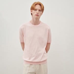[정상가158,000원] 코튼 드라이 에센셜 라운드넥 핑크