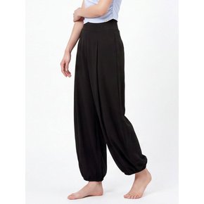 소플렉스 핀턱 벌룬 와이드 팬츠 FMPT20AF_블랙