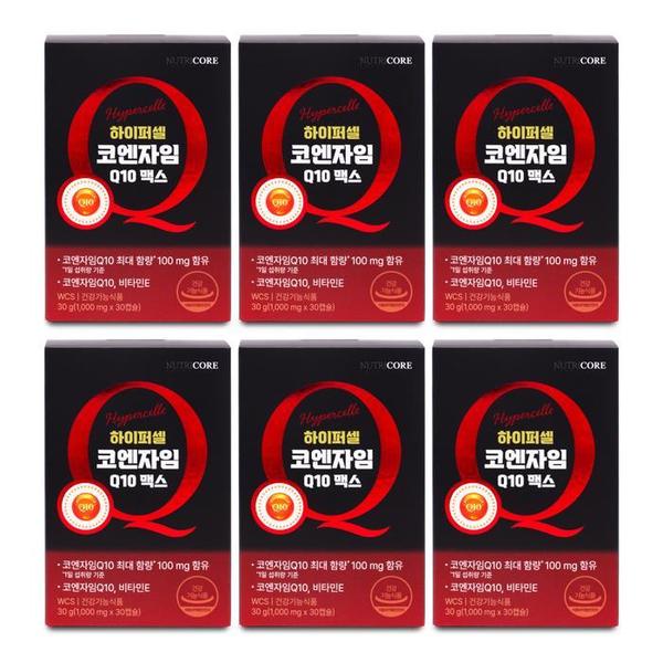 뉴트리코어 하이퍼셀 코엔자임Q10 맥스 1000mg x 30캡슐 X 6박스 I (S45525739)