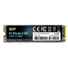 SSD 512GB 3D 낸드 M.2 2280 NVMe1.3 P34A60 SP512GBP34A60M28 실리콘 파워 PCIE3.0×4 시리즈