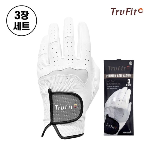 [TRUFIT] 트루핏 24년 신상품 프리미엄 합피장갑 골프장갑 3 장 1팩