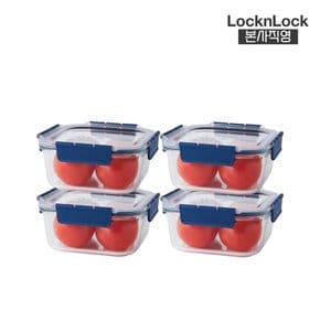 [본사] Locknlock 탑클라스정사각 1.4L x4 (399459 x4)