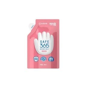 뽀득 뽀득 손세정 핸드워시 해피홈 SAFE365 200ml 리필 핑크포레