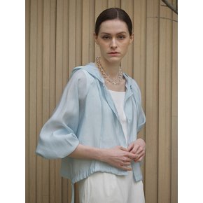 RENTO HOOD BLOUSE (SKY BLUE)