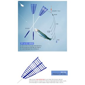 피래미 견지낚시대 풀세트/견지대 피라미 줄파리 루어 채비