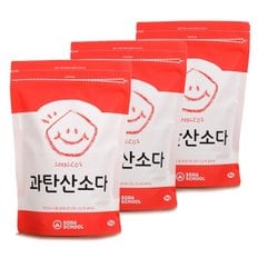 소다스쿨 산소계 표백제 과탄산소다 1kg 3개_