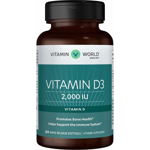 비타민월드 비타민D3 Vitamin D3 2000IU 250정