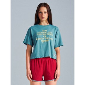 MNS x American apparel Not Chasing Crop T-Shirts_Arctic