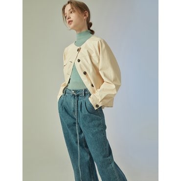 CC콜렉트 [ 씨씨콜렉트 ] 칼라리스 페이크 레더 점퍼(C231PSF513)