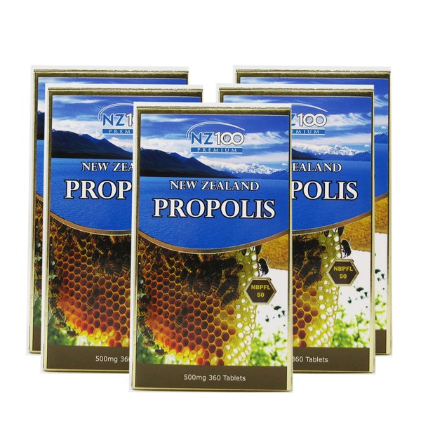 엔젯100 뉴질랜드 프로폴리스 propolis 500mg 360정 5개
