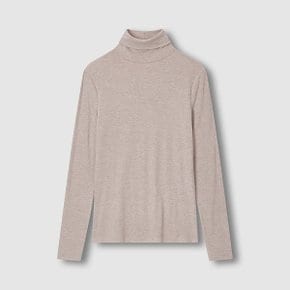 여 발열온감 소프트 립 터틀넥 티셔츠 J115401006014