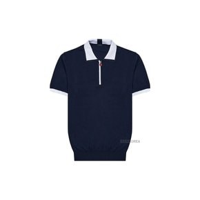 SS25 남성 폴로 티셔츠 UMK0571 V110A WHITE DARK BLUE