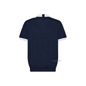 SS25 남성 폴로 티셔츠 UMK0571 V110A WHITE DARK BLUE