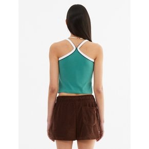 Y Back Halter Mini Crop Top_Mint
